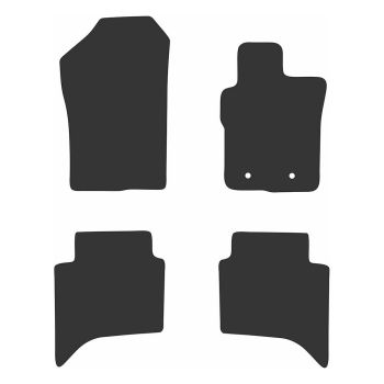 RubberTree Luxury Carpet Car Floor Mats fits Ford Ranger Next Gen Sport Dual Cab 2022-on FD106LXBL