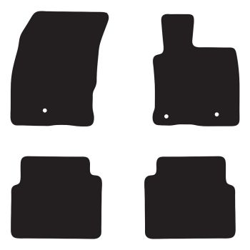 RubberTree Luxury Carpet Car Floor Mats fits Ford Escape 2020-on FD123LXBL