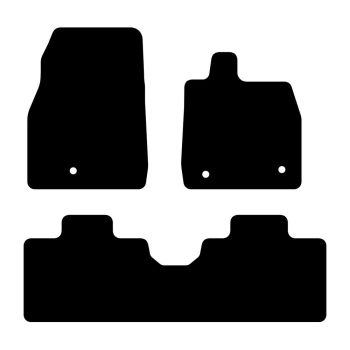RubberTree Luxury Carpet Car Floor Mats fits Ford Mustang Mach E 2022-on FD130LXBL