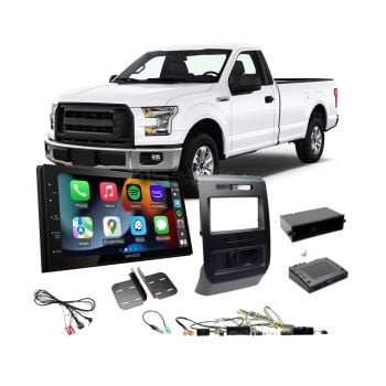 Ford F150 2015-On Single Zone Climate Apple CarPlay Android Auto Head Unit Upgrade Kit
