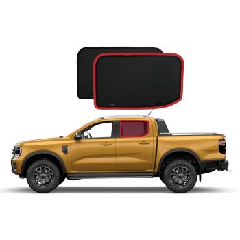 Snap Shades FOR024-2 Rear Window Shades fits Ford Ranger 2022-on