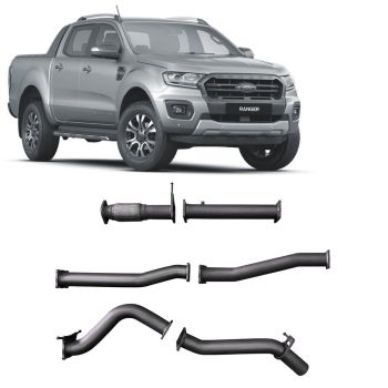 Redback FRX22600-PO Extreme Duty Turbo Back Exhaust fits Ford Ranger 2.0L Bi-Turbo 10/18-05/22