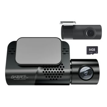Gator G4KDVR32 4K UHD Smart Wifi Dash Cam With Rear Camera 64GB