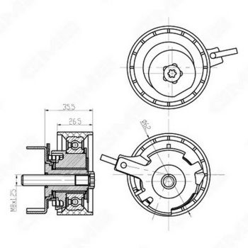GMB GTB1060 Timing Belt Tensioner Pulley