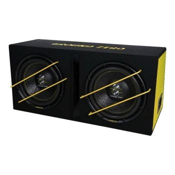 Ground Zero Dual 12 Inch Iridium Loaded Subwoofer Box GZIB 2.12SPL