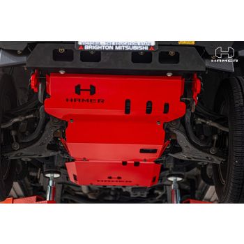 Hamer 4x4 Underbody 3 Pce Protection Plates fits Mitsubishi Pajero Sport QE 16-19 H001-PJ
