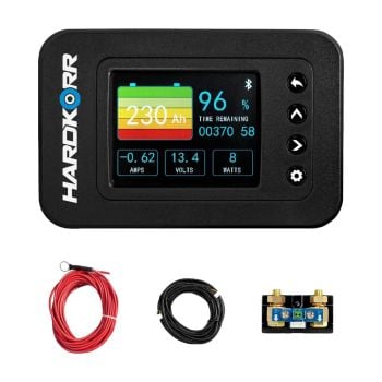 Hardkorr Remote Battery Monitor with High-Precision 100V/500A Shunt Bluetooth HKPBATTMONBT