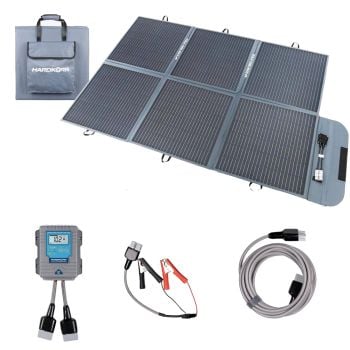 Hardkorr 200W Portable Solar Blanket with 15A Lithium Compatible Regulator HKPSOLBL200
