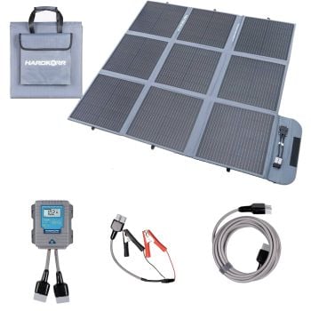 Hardkorr 250W Portable Solar Blanket with 20A Lithium Compatible Regulator HKPSOLBL250