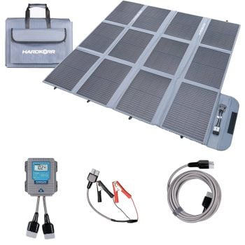 Hardkorr 300W Portable Solar Blanket with 20A Lithium Compatible Regulator HKPSOLBL300