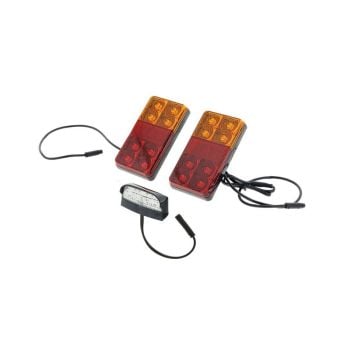 Hulk 4x4 HU9646 Trailer Lamp Kit including 5M Lead License Plate Lamp 7 Pin 12V