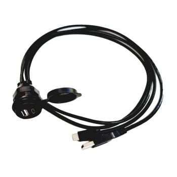 InstallPRO IPUSBC6 6ft 1.8m USB + USB-C Flush Extension Kit