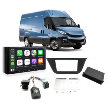 Iveco Daily 2014-2017 No Screen Apple CarPlay Android Auto Head Unit Upgrade Kit