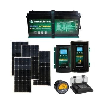 Enerdrive 720W Solar Package with B-TEC 200Ah Battery 40A AC/DC Chargers & ePRO Battery Monitor