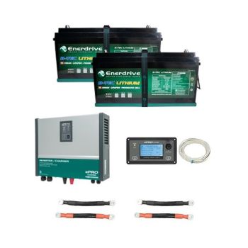Enerdrive ePRO Combi 3000W Inverter Package with Monitor & B-TEC 400Ah Storage
