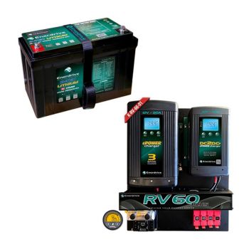 Enerdrive RV60 01 Package with ePRO Battery Monitor B-TEC 125Ah Battery