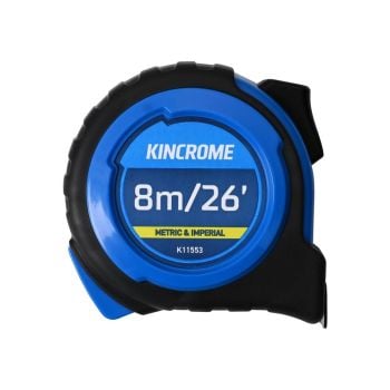Kincrome K11553 8M/26ft Tape Measure Metric/Imperial