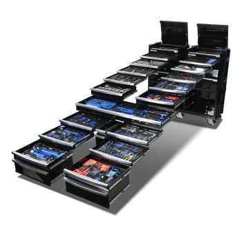 Kincrome K1966B Contour 60" 22 Drawer Workshop Tool Kit Black 1141 Piece