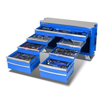 Kincrome K1968 Contour 60" 12 Drawer Trolley Tool Kit Blue 454-Piece