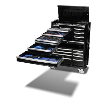 Kincrome K1970B Contour 42" 17 Drawer Workshop Tool Kit Black 475-Piece