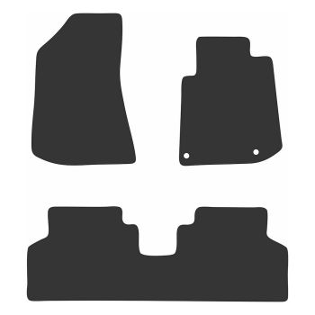 RubberTree Executive Rubber Car Floor Mats fits Kia Niro EV 2022-on KA071TPR