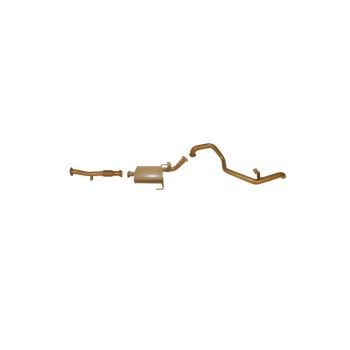 King Brown Single 2.5" Exhaust with Muffler fits Maverick SWB TB42/TD42 87-97 KB4006-XXMX