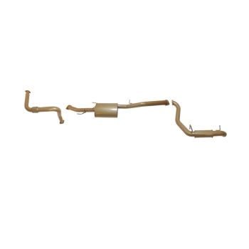 King Brown Single 3" Turbo Back with Resonator/Muffler fits Pajero NM 00-02 KB9000-XXMR