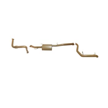 King Brown Single 3" Turbo Back with Muffler fits Pajero NM 00-02 KB9000-XXMX