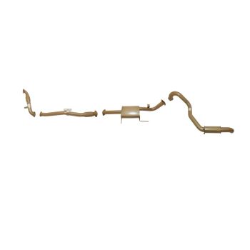King Brown Single 3" Turbo Back with Cat/Resonator/Muffler fits Patrol GU Ute/Wagon 00-16 non-DPF KB9510-XCMR