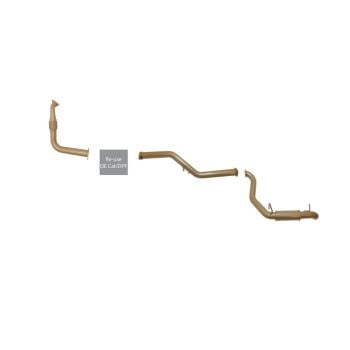 King Brown Single 3" DPF Back with Resonator fits Pajero NS/NT/NW/NX DPF KBD9015-XXXR