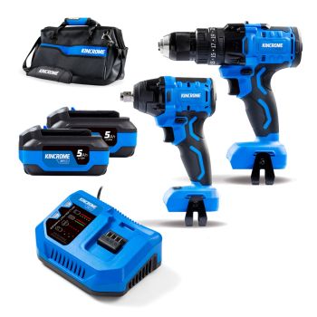Kincrome PT18 18V 2PC Drill & Impact Wrench Combo K23247
