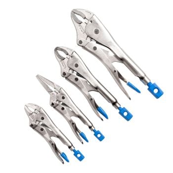 Kincrome 4 Piece C/Jaw & Long Nose Locking Plier Set K40080