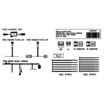 EGR RollTrac Electric Vehicle Loom Kit fits Ford Ranger PX RT-RGR-LOOM