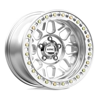 KMC KM235 Grenade Crawl Beadlock 17x8.5 6x139.7 0 Offset Machined Wheel