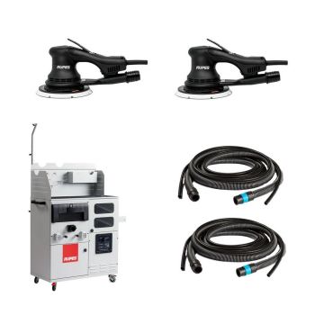Rupes SKORPIO Dual Electric Random Orbital Sander with Dust Extraction Work Station KR2A/E2