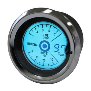 Autotecnica LCBE Boost/EGT/Volt 52mm LCD 3 In One Gauge