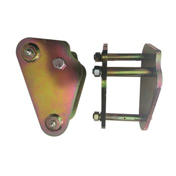 Superior Anti-Inversion Extended Shackles 2 Inch 50mm Suitable For Toyota LandCruiser 40 Series Rear 15mm Pins Pair LCREXSHR40-6