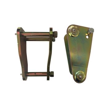 Superior Anti-Inversion Extended Shackles 2 Inch 50mm Suitable For Toyota LandCruiser 76/78/79 Series Rear Pair LCREXSHR70