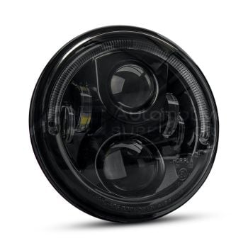 STEDI 7 Inch Carbon Black LED Headlight LEDMOTO-CARBON-7BLK