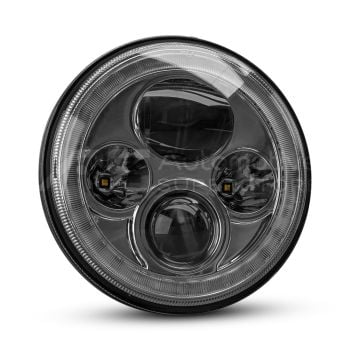 STEDI 7 Inch IRIS CHROME LED Headlight LEDMOTO-IRIS-7