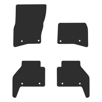 RubberTree Luxury Carpet Car Floor Mats fits Land Defender 110 5 Seat 2020-on LR024LXBL