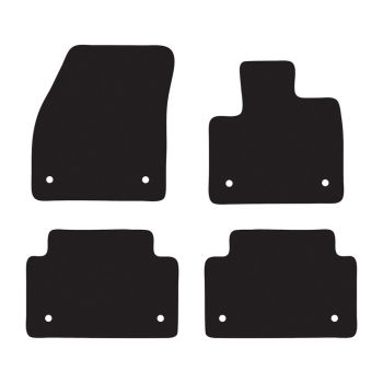 RubberTree Luxury Carpet Car Floor Mats fits Land Range Rover Evoque 2018-on LR025LXBL