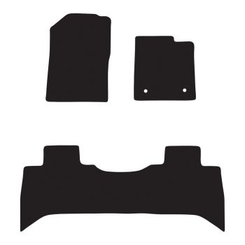 RubberTree Luxury Carpet Car Floor Mats fits LDV T60 Dual Cab Ute Manual 17-21 LV005LXBL
