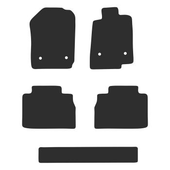 RubberTree Luxury Carpet Car Floor Mats fits LDV D90 17-24 LV007LXBL
