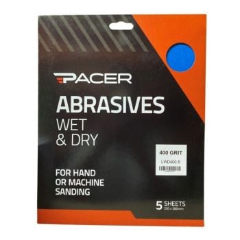 Pacer Wet & Dry Sandpaper 400 Grit 5Pk LWD400-5