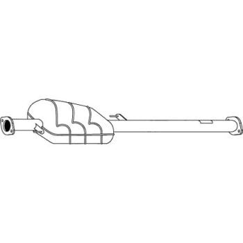 Redback M0187 Muffler fits Hyundai Tucson 08/04-01/10 & KIA Sportage 05/05-08/07