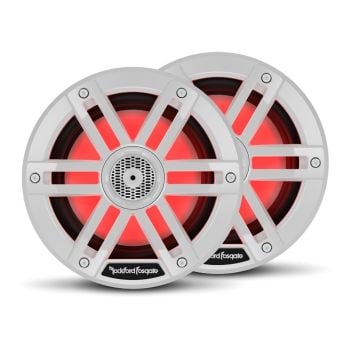 Rockford Fosgate M1-6 6" Colour Optix Marine 2-Way System 75 Watts RMS 300 Watts Peak White Grilles Included