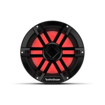 Rockford Fosgate M1D4-10B 10" Color Optix Marine Subwoofer Dvc 300 Watts RMS 1200 Watts Peak Black Grille