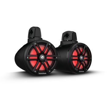 Rockford Fosgate M2WL-8B Black 8" Wakeboard Towers & Speakers 250 Watts RMS/1000 Watts Peak