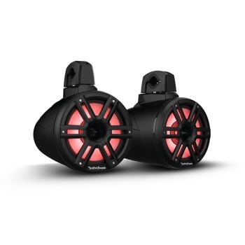 Rockford Fosgate M2WL-8HB Black 8" Wakeboard Towers & Speakers with Horn Tweeter 300 Watts RMS/1200 Watts Peak